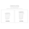 thumbnail image 5 of 9.52 Inch Height Clear Plastic Pitcher with Lid, 1 Pack Clear Water Pitcher for Cold Drinks, Iced Tea Pitcher for Lemonade, Iced Tea, Milk, Juice, Beverages., 5 of 9