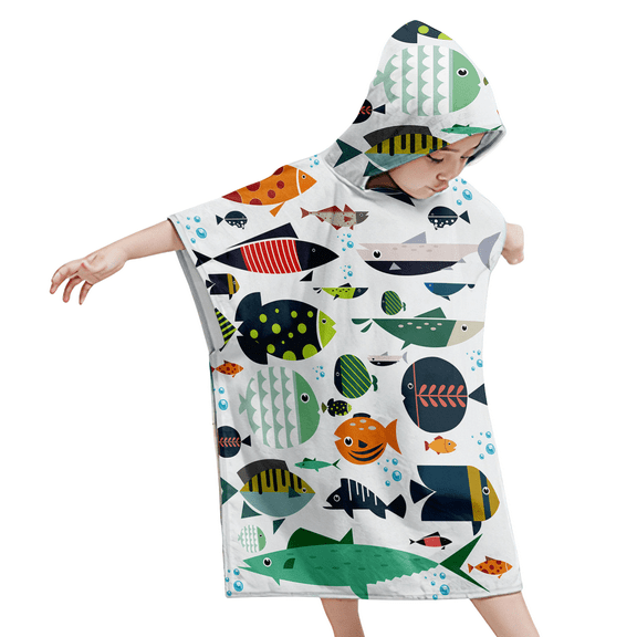 Toddler Towels Age 3-10, 26"x30",100% Cotton | Thick | Absorbent, Beach | Pool | Bath | Bathroom | Swim Towel | Wearable Wrap for Boys, Dinosaur | Dino