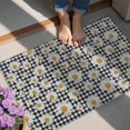 thumbnail image 4 of Black Daisy Flower Checkered Pattern Door Rugs,Washable Non Slip Door Mats Indoor,Decorative Door Mats,Entry Mat Indoor for Entrance,Bedroom,Kitchen,Bathroom,20"x32", 4 of 6