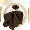 thumbnail image 2 of BalsaCircle 10 Pieces 20" Chocolate Brown Polyester Napkins Wedding Kitchen, 2 of 8