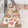 thumbnail image 2 of Kitchen Rugs Sets Of 2,Pomeranian Dogs and Pioneer Flower Anti Fatigue Kitchen Mat Rugs Non Slip Washable,Decorative Kitchen Floor Mats for Kitchen,Sink,Laundry,17"X47", 2 of 5