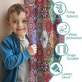 thumbnail image 3 of Blackout Kids Curtains,Multicolor Ethnic Diamond Pattern Childrens Insulated Curtains Set Of 2,Bedroom Essentials,Toddler Room Decor 42x54in(106x137cm), 3 of 5