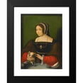 thumbnail image 2 of Flemish School 18x24 Black Modern Framed Museum Art Print Titled - Portrait of a Lady with a Small Dog (16th Century), 2 of 5