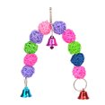 thumbnail image 3 of Bird Cage Toy Interactive Rattan Ball Hanging Parrot Bite Toy Parakeet Chew Toy, 3 of 10
