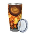 thumbnail image 2 of Fotbe Deep Yellow Colorful Sunflower Pattern 20 oz Tumbler Stainless Steel Vacuum Insulated Coffee Ice Cup Double Wall Travel Flask Leak-proof Coffee Cup-Without Straw, 2 of 8