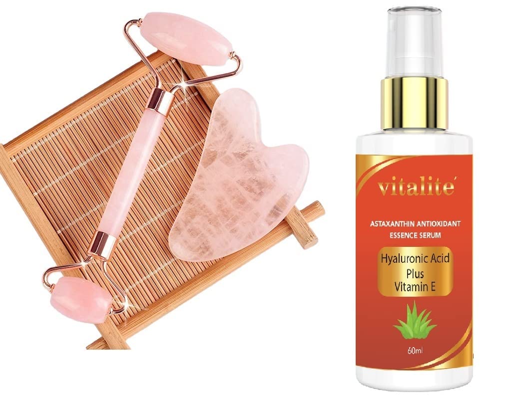 Astaxanthin Serum Cream Antioxidant Anti-aging Vitamin A, C, E Plus Hyaluronic Acid Sun UV Shield, Supports Renewal of Skin, Hydration, Firmness, Promotes Collagen