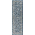 thumbnail image 3 of JONATHAN Y SANTA MONICA 2 x 8 Runner Rug, Palazzo Vine and Border Textured Weave - Navy/Gray, SMB103A-28, 3 of 5