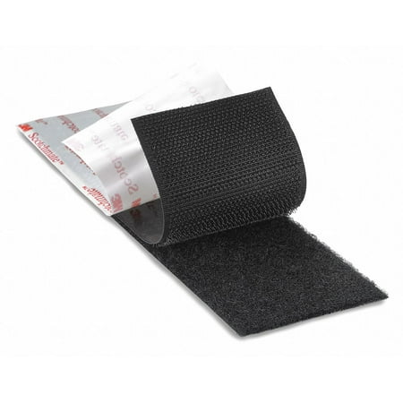 

Scotch Reclosable Fastener - 1 x 50 yd Black Hook Tape