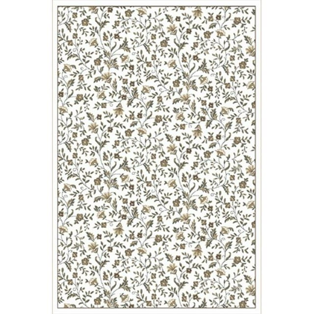 Radici 6674-0021-BONE Pisa Rectangular Bone Traditional Turkey Area Rug- 5 ft. 3 in. W x 7 ft. 3 in. H