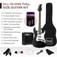 thumbnail image 4 of Best Choice Products 39in Full Size Beginner Electric Guitar Kit with Case, Strap, Amp, Whammy Bar - Jet Black, 4 of 8