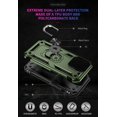 thumbnail image 4 of iPhone 14 Pro max Phone Case, Extreme Protection Military Armor Dual Layer Protective Ring Kickstand Olive Green, 4 of 15