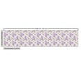 thumbnail image 2 of Ambesonne Retro Fabric by the Yard Upholstery, Nostalgic Floral Petals, 2 Yards, Violet Purple, 2 of 4