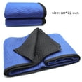 thumbnail image 5 of XHT MOTOR™ Extra Thick Polyester Moving Blanket, 72 x 80, Blue & Black, 1 Count, 5 of 5