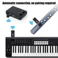 thumbnail image 4 of Receptor y Transmisor de Audio de Guitarra MIDI Inalámbrico para Teclado de Piano Digital, Conexión Estable, Batería de Larga Duración, 4 of 5