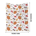 thumbnail image 3 of Dmlowu Halloween Flannel Throw Blanket, Cute Ghost Print Fleece Blanket for Sofa Couch Bedroom Office, All Season Decorative Nap Cover Thanksgiving Gifts, 3 of 7