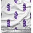 thumbnail image 1 of Soimoi Georgette Viscose Fabric Floral & Paisley Block Print Sewing Fabric Yard 42 Inch Wide, 1 of 3