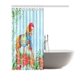 thumbnail image 2 of Cortina de Ducha ABPHQTO Caballo Navideño Floral Poliéster 150x180 cm, 2 of 3