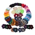 thumbnail image 3 of 60 Uds., zos para el cabello, bandas elásticas para el cabello de , bandas para el cabello, accesorios para el cabello coloridos elásticos Zulema Gomas para el pelo de terciopelo para mujer, 3 of 6