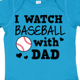 thumbnail image 4 of Inktastic I Watch Baseball with My Dad Boys or Girls Baby Bodysuit, 4 of 5