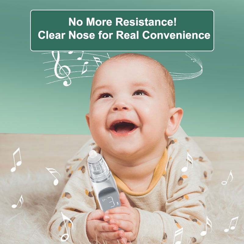 YA YATECH Portable Electric Baby Nasal Aspirator, 3 Suction Levels Low Noise Nose Cleaner with Music Light Anti Backflow Design for Newborn Infants 整改要点