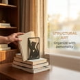 thumbnail image 5 of Unique Bargains 2Pcs Decorative Cartoon Metal Bookends Black 4.2*3.5*7.1inch, 5 of 5