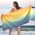 thumbnail image 7 of GZHJMY Gradient Color Beach Towel,Absorbent Quick Dry Sport Towel Oversized Lightweight Soft Bath Towel for Travel Sports Pool Swimming Bath Camping 31x71in Bathroom Towels, 7 of 7