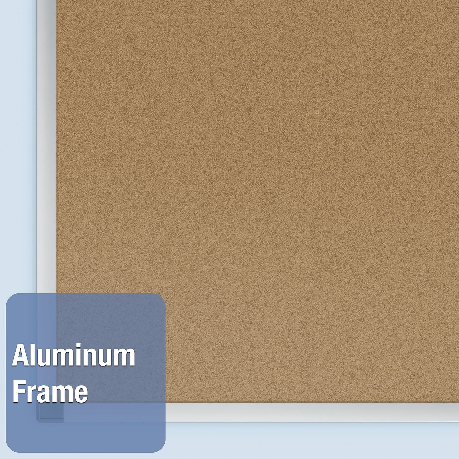 Quartet Basic Cork Bulletin Board 4 x 3 Aluminum Frame - Cork Boards