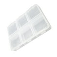 thumbnail image 3 of 2 Pieces Pill Case 6 Slots Travel Pill Storage Box Plastic Portable Jewelry Empty Container Organizer, 3 of 8
