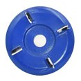 thumbnail image 1 of Graflsoa Tungsten Steel Wood Carving Disc with 16mm Inner Diameter, 90mm Outer Diameter, 4 Teeth, Blue/Red Color Options, Safe Arc Design for Root Sculpting, 1 of 7