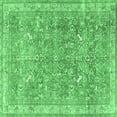 thumbnail image 1 of Ahgly Company Indoor Square Persian Emerald Green Traditional Area Rugs, 6' Square, 1 of 4