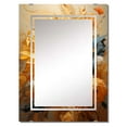 thumbnail image 2 of Designart "Spiraling Sunflowers in Blue & Yellow I" Sunflowers Oversized Wall Mirror - Traditional Floral Bedroom Wall Mirror Large - Multiple Color Options, 2 of 6