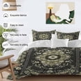 thumbnail image 4 of Vintage Green Bedding 3 Piece Duvet Cover Set Twin Size, Southwestern Geometric Abstract Art Soft Microfiber Comforter Cover with Zipper Closure & Pillowcases, Wrinkle & FadeResistant Quilt Cover, 4 of 9