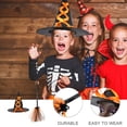 thumbnail image 4 of 1 juego de exquisito kit de escoba y sombrero de bruja para Halloween, sombrero de mago de mascarada único, 4 of 6