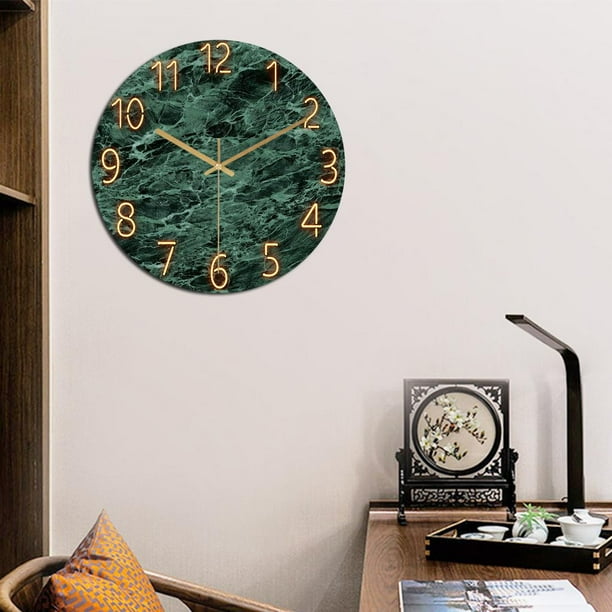 Gran reloj de pared decorativo de cristal, Relojes de pared 3D