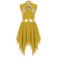 thumbnail image 2 of MSemis Robe de Danse Sans Manches pour Filles, Costume de Prière, 6-16 Ans Jaune 8, 2 of 6