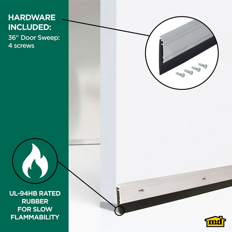 M-D Building Products 68247 36 in. Silver Aluminum and
