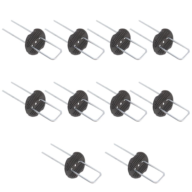 40 unids / set grapas para paisaje, clavijas para césped, fácil instalación, resistentes, antioxidantes, en forma de U, alfileres para césped, estacas Sunnimix estacas de patio