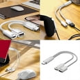 thumbnail image 2 of USB C Splitter Type C Double Plug 100W Fast Charging Adapter Splitter Cable Type C Male to Double Female Cable for Phone, 2 of 3