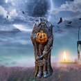 thumbnail image 4 of Adornos de jinete con cabeza de calabaza realista para Halloween B, 4 of 9