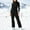 Black, variant on Womens Waterproof Pants Windproof Ski Black Snow Bib Pants One Piece Overall Warm Insulated Jumpsuits for Women L