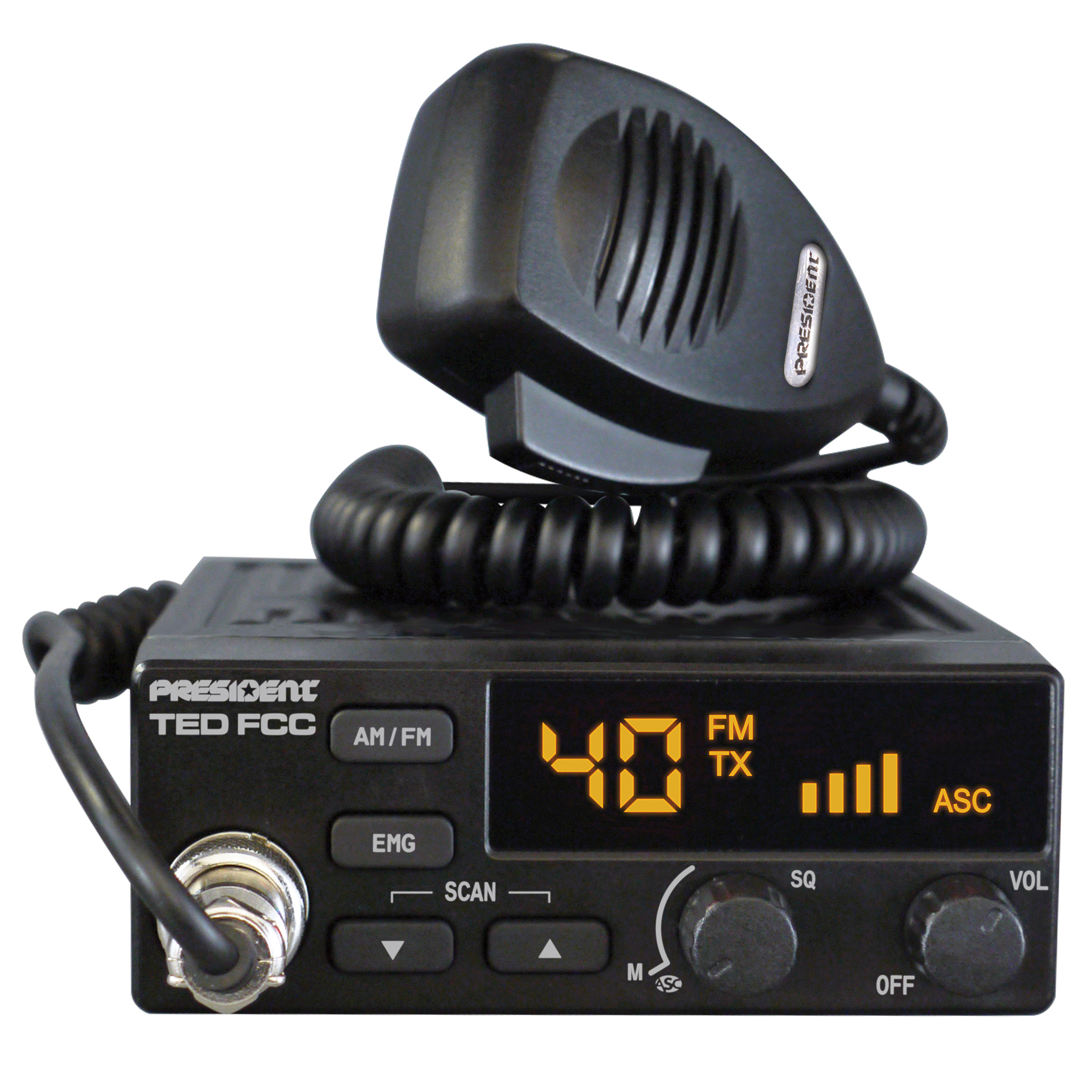 President Ted FCC AM/FM CB Radio, 40-Channel 12-Volt photo 1