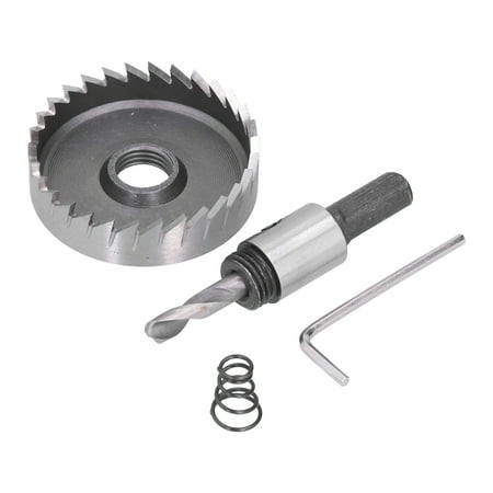 

Hole Drill HighSpeed 53mm Aperture Steel Hole Saw with Spring Hex Wrench for Metal Thick Plate Aluminum Alloy Drilling