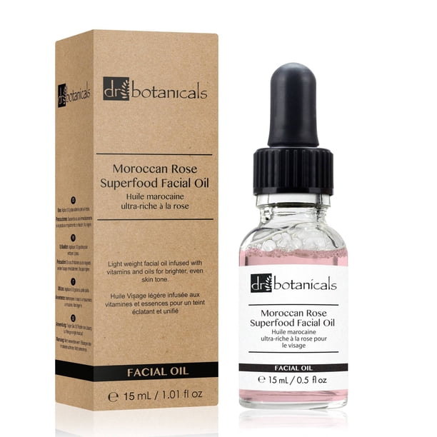 Dr Botanicals, Moroccan Rose Superfood Facial Oil, 91.8% Natural