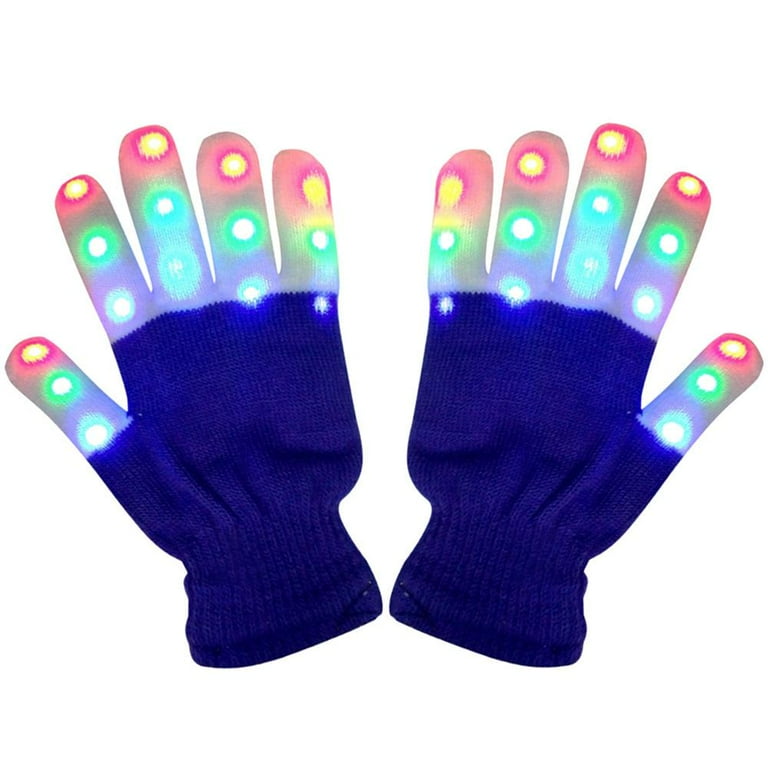 Flashing Glove Work Gloves With Lights Kids LED Light Up Flashing