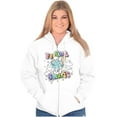 thumbnail image 3 of Vintage Feeling Smurfy Rainbow Zip Hoodie Sweatshirt Women Brisco Brands M, 3 of 6