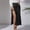 Black, variant on USSUMA Skirts for Women Midi Skirt Solid Color High Waist Pleated Fishtail Vent Zipper Button Mid-Calf Skirt Leisure Dress Breathable Dresses Climbing Up to 50% off Beige Skirt for Women Polyester L