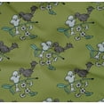 thumbnail image 4 of oneOone Organic Cotton Poplin Twill Fabric Leaves|Bird & Floral Block Printed Craft Fabric BTY 42 Inch Wide, 4 of 4