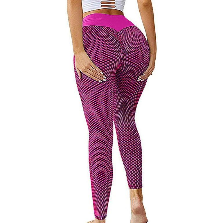 Buy Kidwala Chain Patterned Leggings - High Waisted Workout Gym Yoga  Honeycomb Pink Pants for Women (Small, Magenta) Online - Shop on Carrefour  UAE