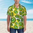 thumbnail image 2 of Disketp Hawaiian Shirts For Men,Watercolor Kiwi Fruits Summer Print Mens Casual Short Sleeve Button Down Shirts Beach Shirt, 2 of 7