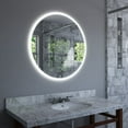 thumbnail image 2 of Eva 36x36 Round Perimeter Lighted Mirror with Memory Dimmer and Defogger, 2 of 9